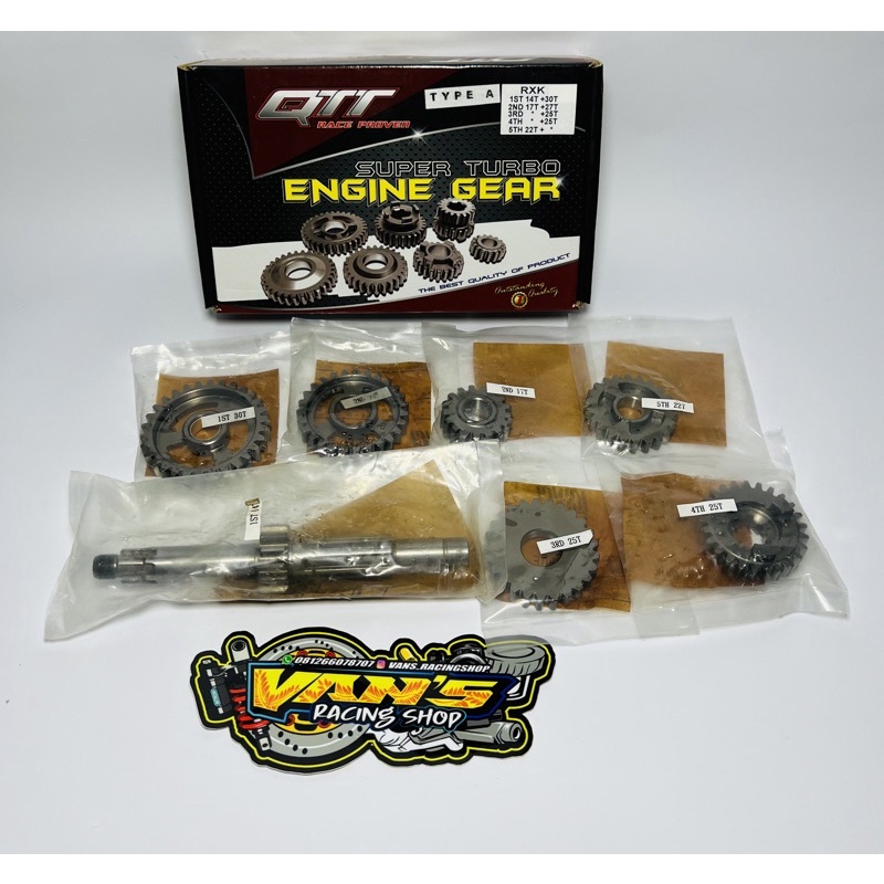 Gear Ratio gigi rasio QTT RX King type A