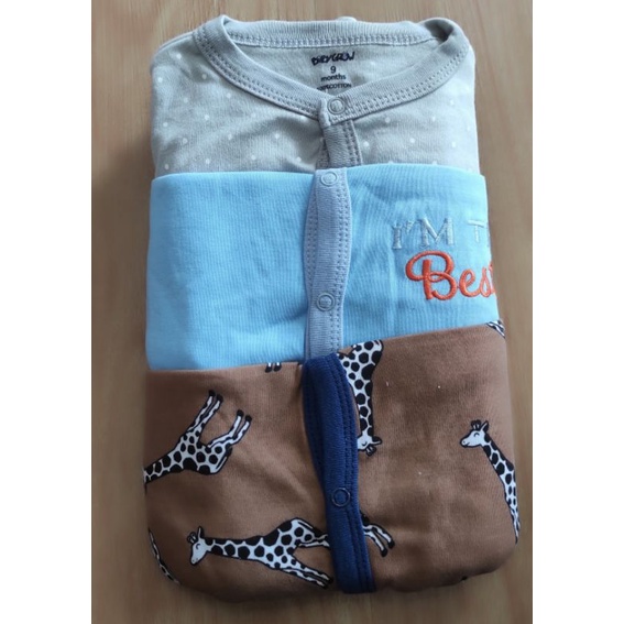 1PCS SLEEPSUIT BAYI BABY GROW-SLEEPSUIT BAYI KAKI TERTUTUP-SLEEPSUIT BAYI MURAH