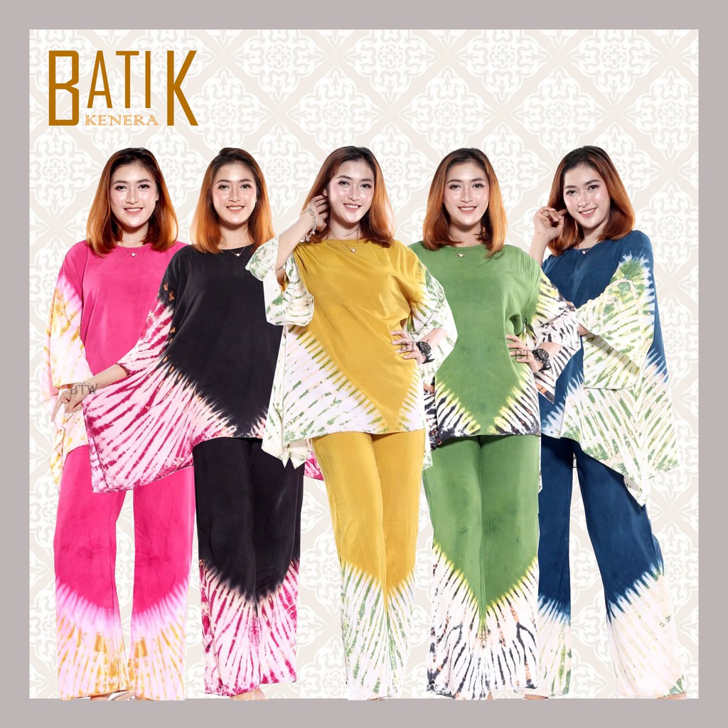 Setelan Cp Dita Lengan Terompet Babydol setelan Gogo Batik Murah