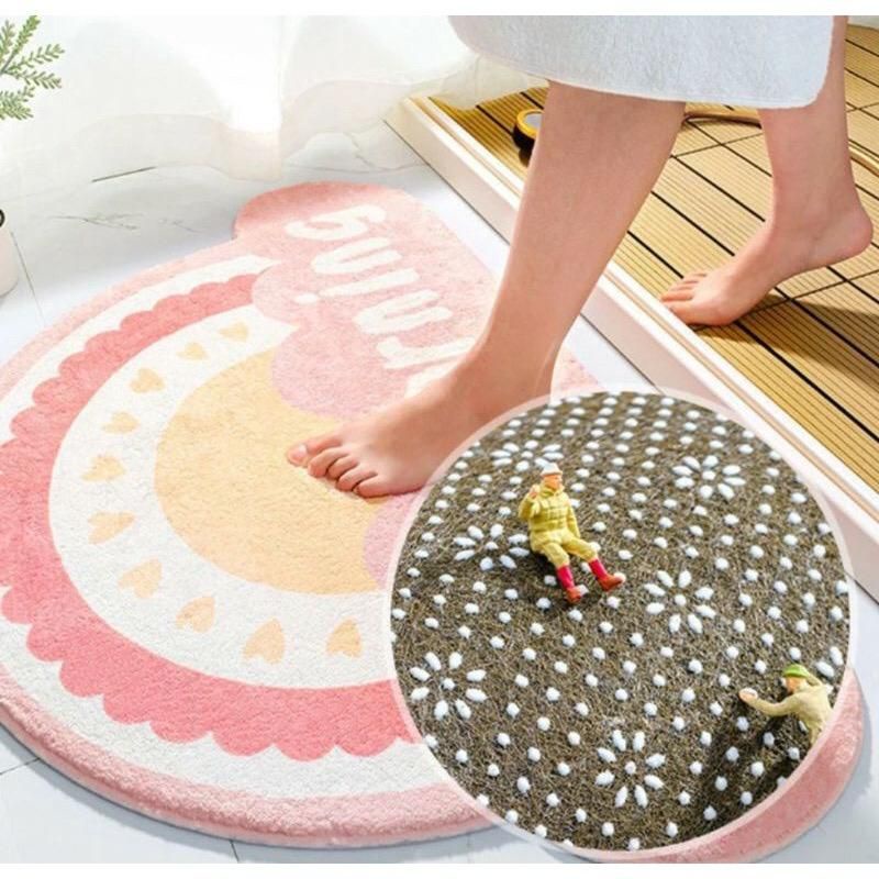 Keset Rainbow/ Keset Motif Pelangi Anti Slip Bahan Serat Lembut /Door Mat /Bathroom Mat