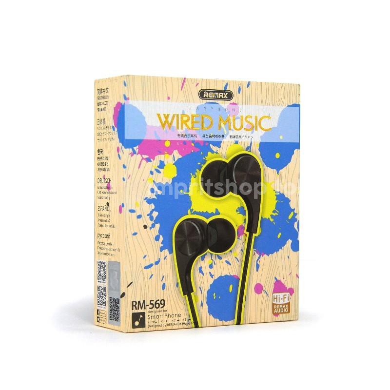 EARPHONE REMAX | Original Remax Earphone Wired Music RM-569