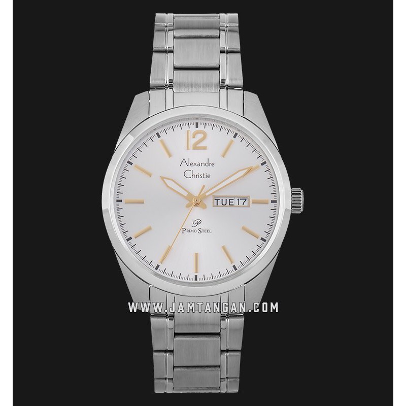 Alexandre Christie AC 1012 ME BSSSLIV Men Silver Dial Stainless Steel Strap