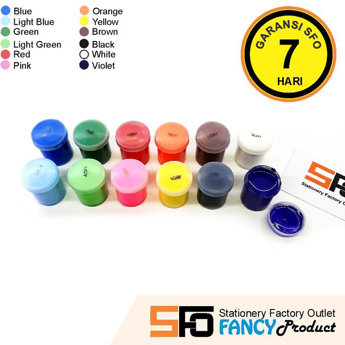 

Silahkan Order] Cat Acrylic 15Ml - Satuan - Putih