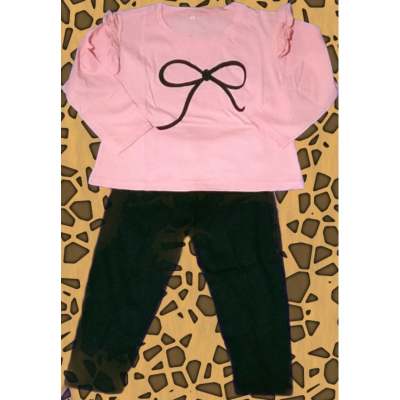 

Baju anak perempuan terbaru, murah, kekinian Set pita ruffle