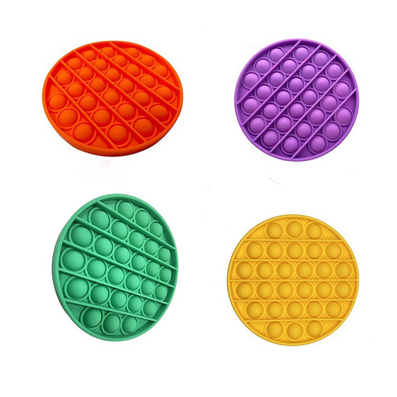 ( HOT ITEM ) FIDGET PUSH POP IT MAINAN ANAK PENGHILANG STRESS TIKTOK-POP IT - BULAT