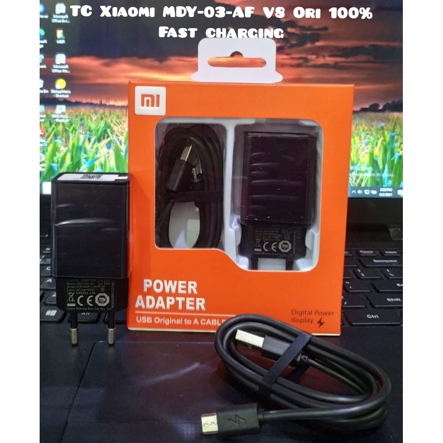 Charger Xiaomi Redmi 7 ORIGINAL 99% 3.0 QUALCOMM QUICK CHARGE Kabel Data Micro Android FLASH CHARGE