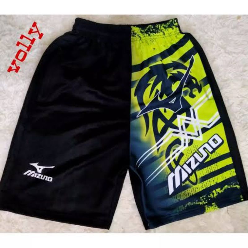 CELANA VOLLY FULL PRINTING CELANA MIZUNO CELANA KOLOR SANTAI