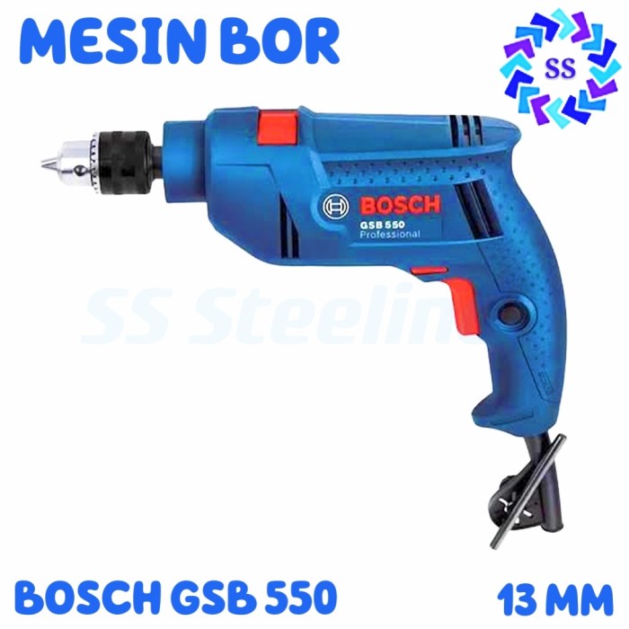 MESIN BOR LISTRIK BOSCH GSB 550 - 13 MM