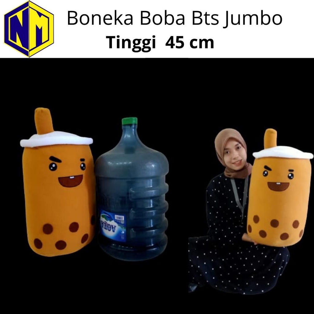 Boneka Boba BTS Jumbo Bantal Boba Besar label SNI Original murah bgt