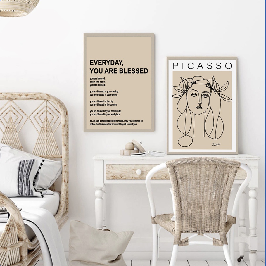 Wall decor Hiasan dinding dekorasi Aesthetic VOGUE MATISSE PICASSO Hiasan ruang tamu