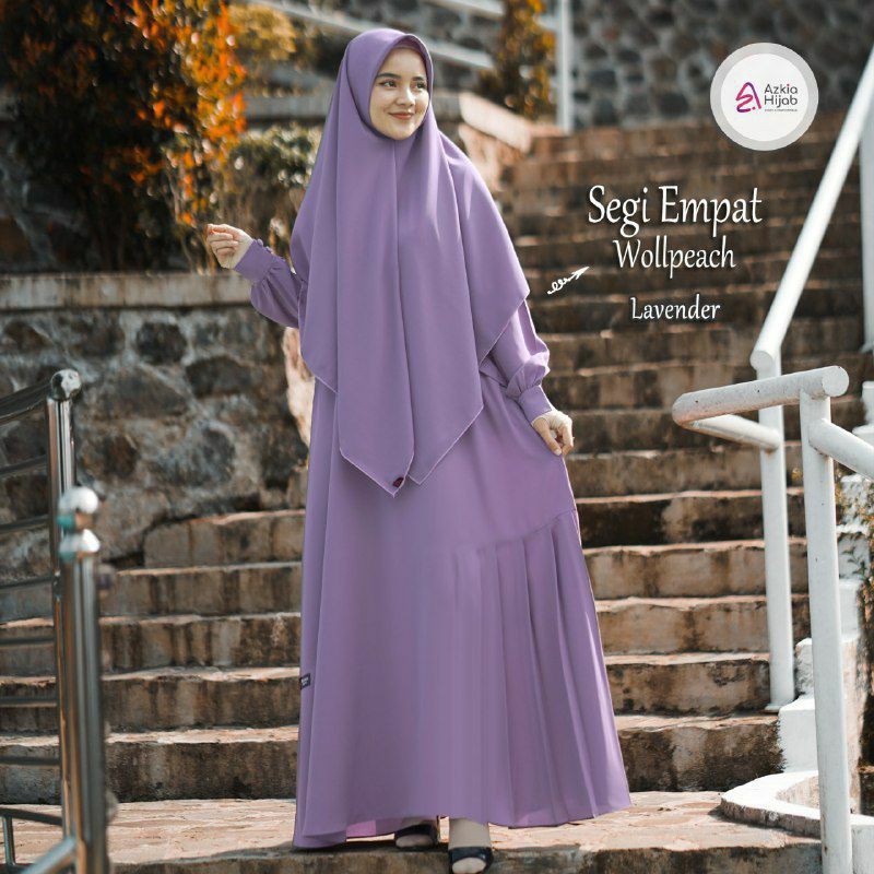 kerudung segiempat wollpeach ORI by azkia hijab