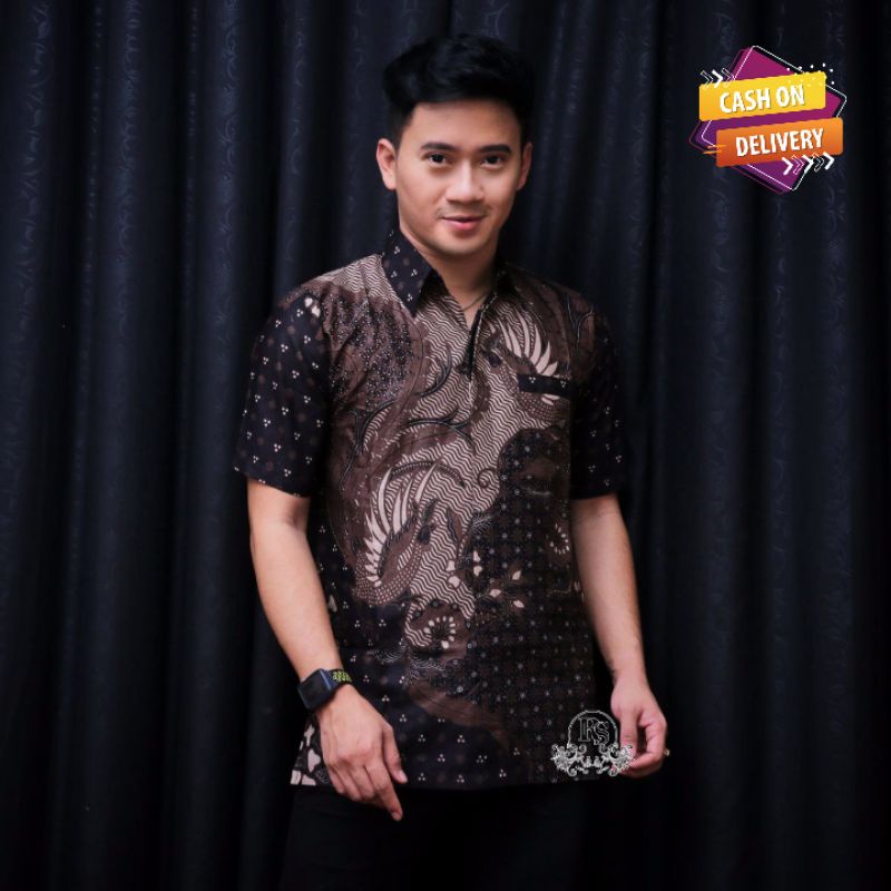 Kemeja batik pria lengan pendek reguler terlaris | Batik pria lengan pendek premium