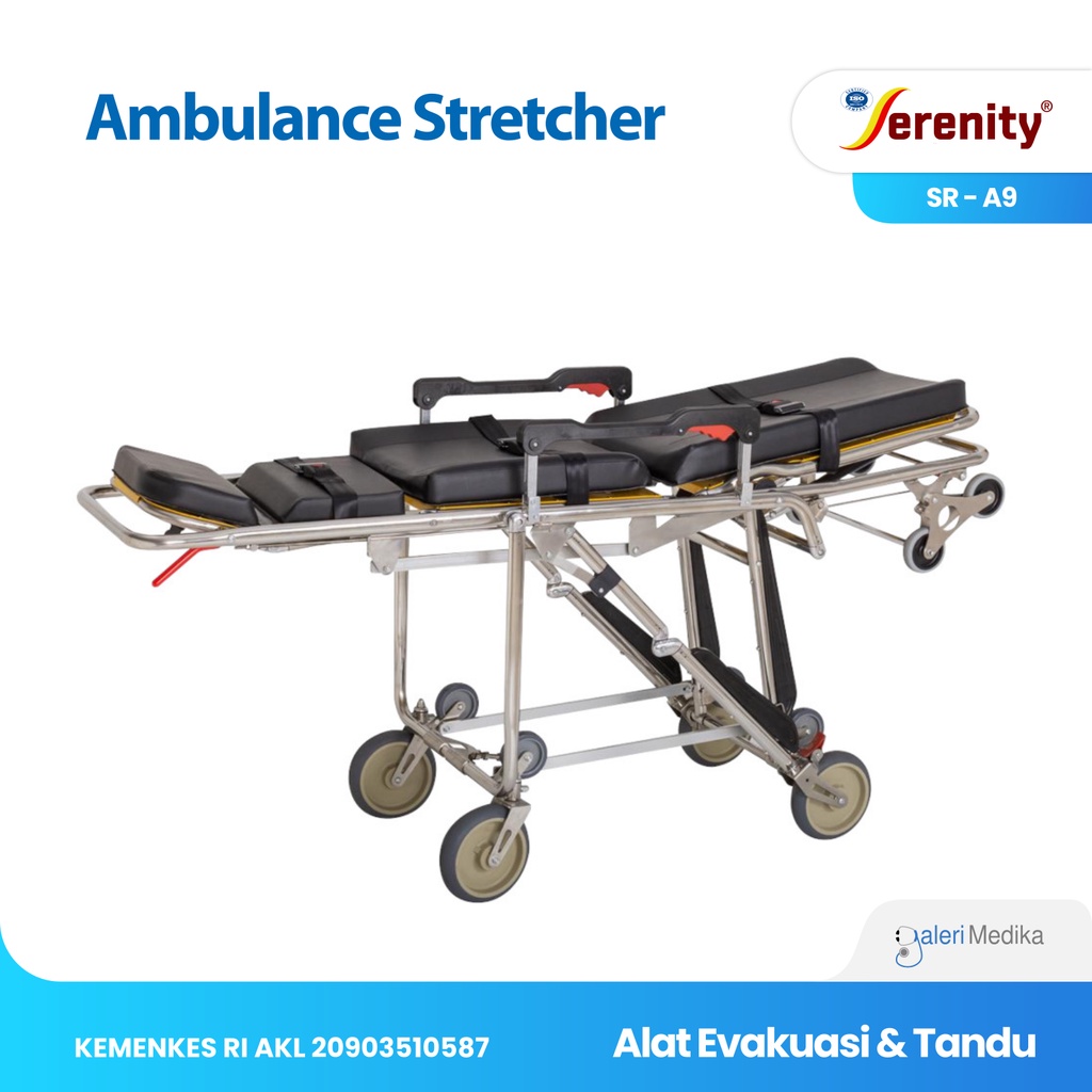 Ambulance Stretcher SR A9 -  Tandu Ambulans Serenity SR-A9 Berstandar Internasional