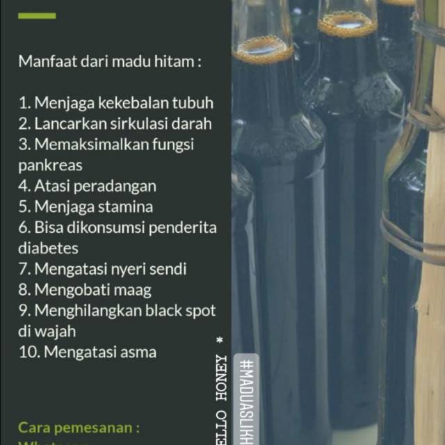 

Madu Hitam Asli