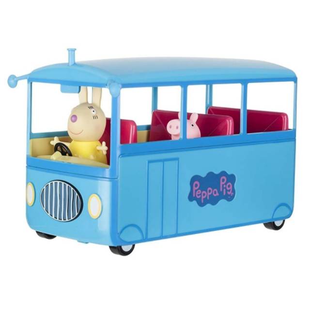 peppa pig school and bus playset