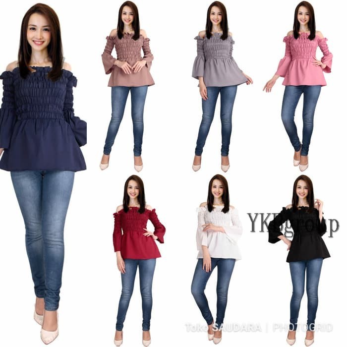 YKBgroup promo spesial  sabrina kerut dada tangan terompet - ,