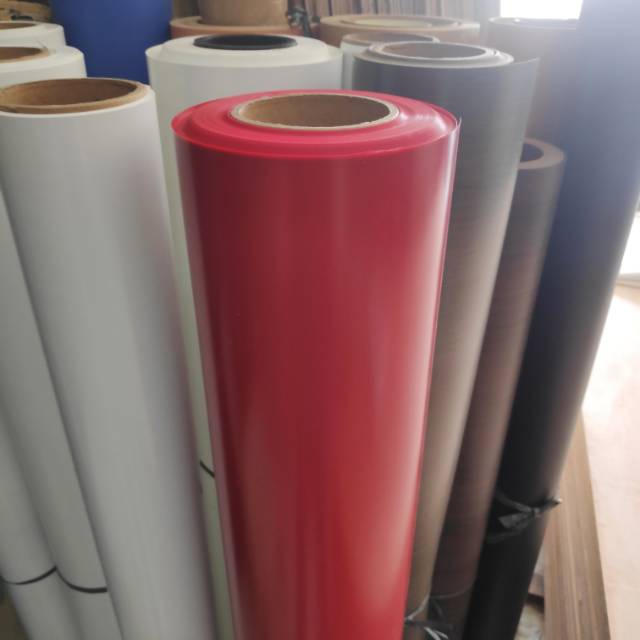 PVC Sheet / Decco Deco Taco Sheet Supercon - Red / Merah Doff Kulit Jeruk
