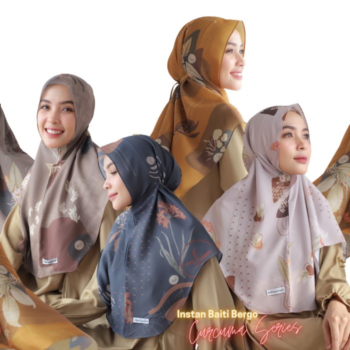 Hijabwanitacantik - Instan Baiti Curcuma|Hijab Instan|Jilbab Instan - Longa