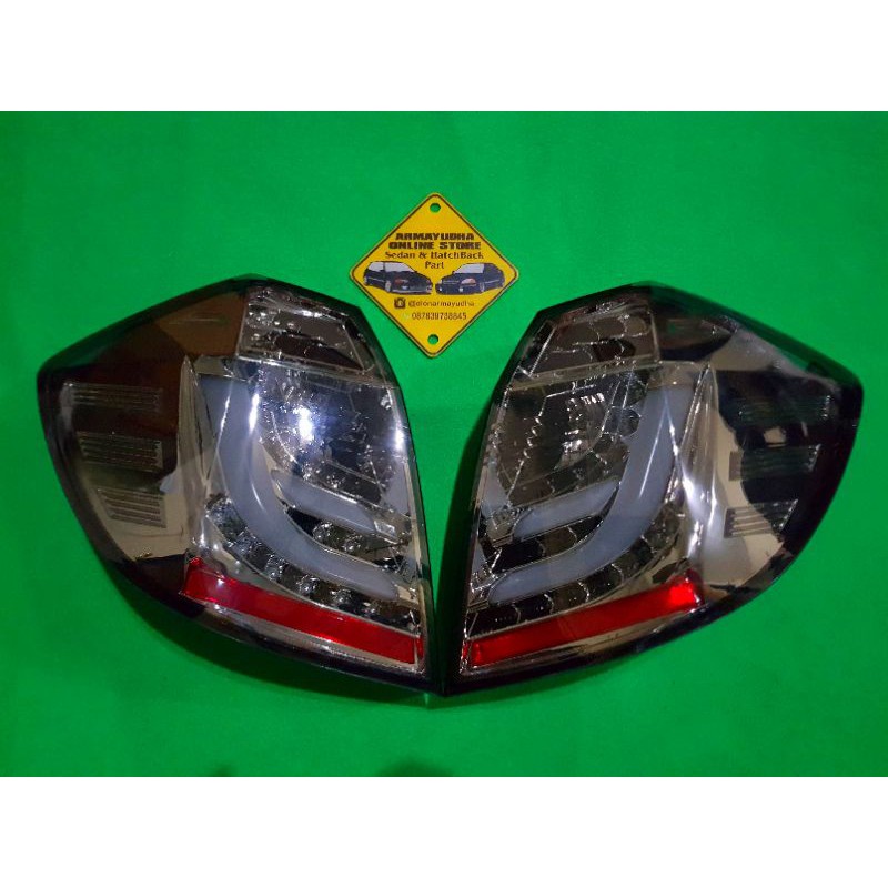 Stoplamp lampu belakang LED Bar Smoke Honda Jazz RS GE8 2008 sd 2013