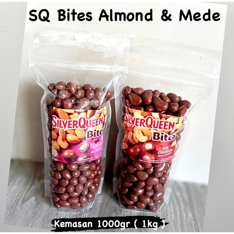 

Coklat Silverqueen Bites Almond dn Mede 1kg