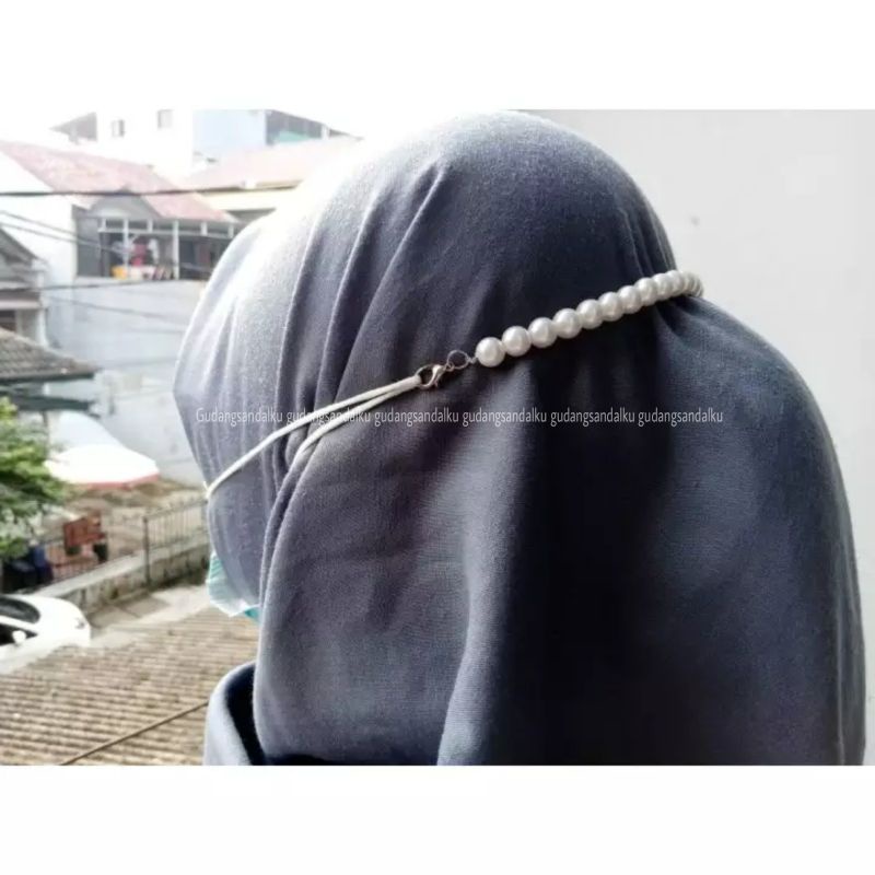 (COD) STRAP MASKER PRIA WANITA HITAM GAYA KOREA / KALUNG MASKER / STRAP MASKER / KONEKTOR MASKER