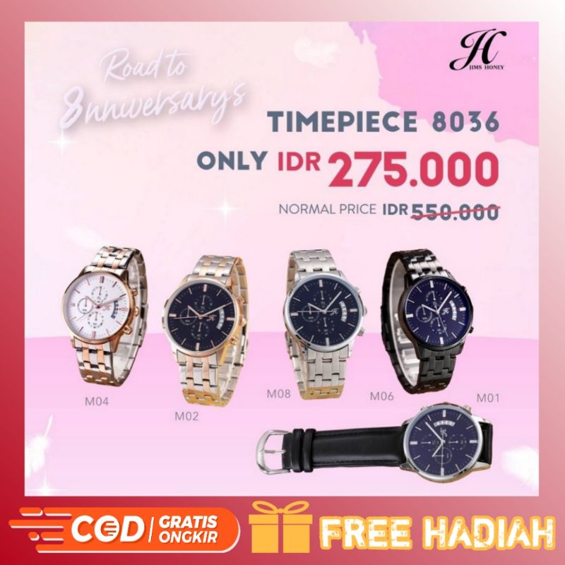 Jam Tangan Pria JT 8036 Crono Jims Honey Original - Teras_jimshoney