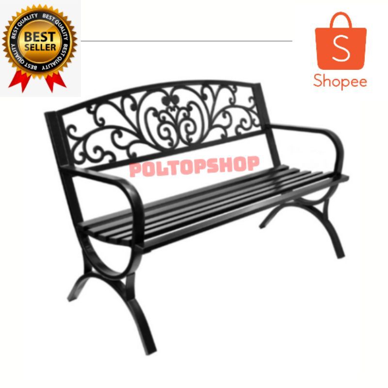 Jual Kursi Taman Besi | Bangku Taman Minimalis Indonesia|Shopee Indonesia