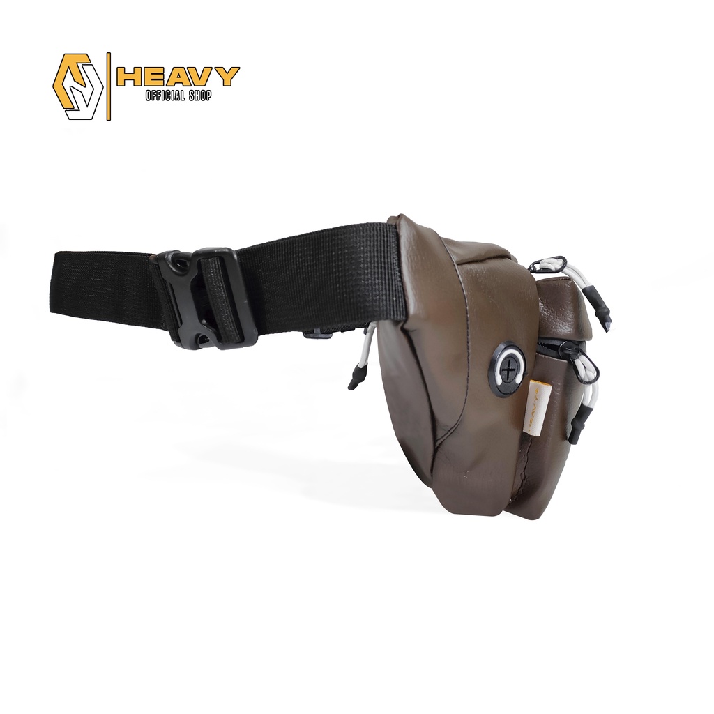 Tas Heavy Waistbag PU. Leather | Tas Pinggang Pria / Wanita | Tas Waistbag Cowok