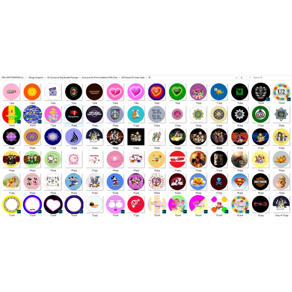 Exclusive Pin Print Colletions PNG Only - Business Branding