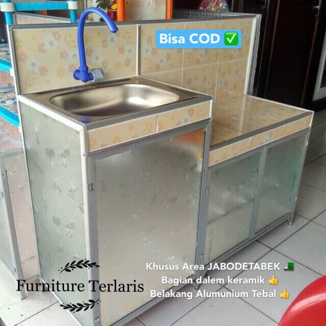 Rak Cuci Piring Kompor Rak Wastafel Rak Kompor Meja Kompor Alumunium Keramik Rak piring Magicom