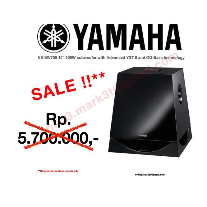 E0809 Yamaha Ns Sw700 Active Subwoofer Sln Velodyne Klipch Kef New