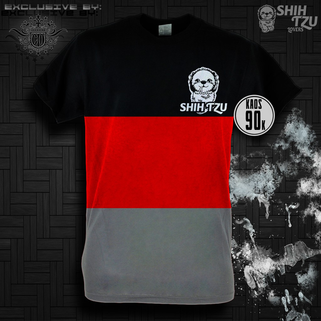 SHIHTZU P01 KAOS ANJING KAOS GAMBAR ANJING SHISTZU BAJU ANJING BAJU GAMBAR ANJING SHIHTZU