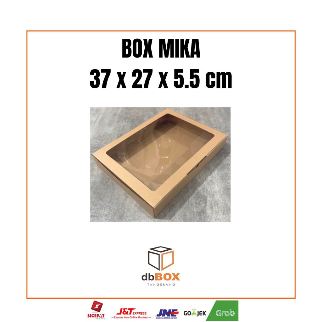 

BOX MIKA 37x27x5.5 cm | Box Die Cut dan Easy Usage | Box Kue & Tart
