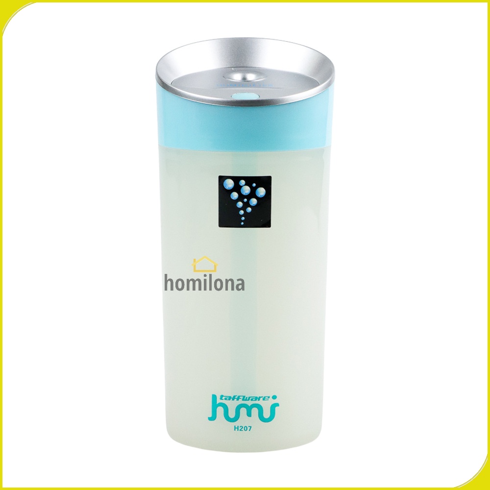 USB Air Humidifier Aromatherapy Oil Diffuser Gelas 300ml Mobil Car Taffware HUMI Small O H207 Blue