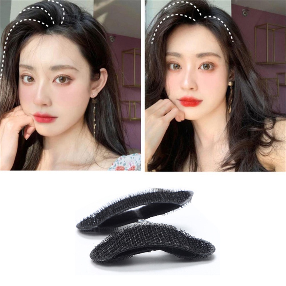 2pcs Klip Jepit Rambut Invisible Seamless Breathable Untuk Wanita