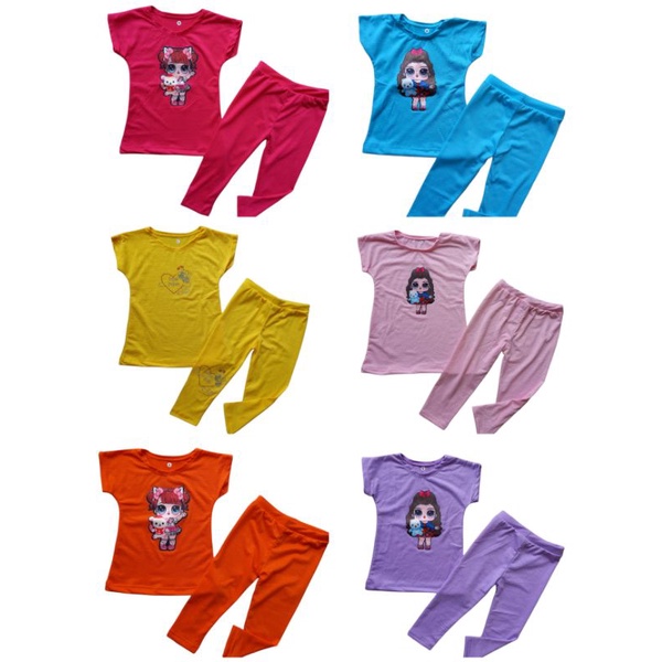 Setelan anak/ Setelan kaos dan legging anak 1th-5th