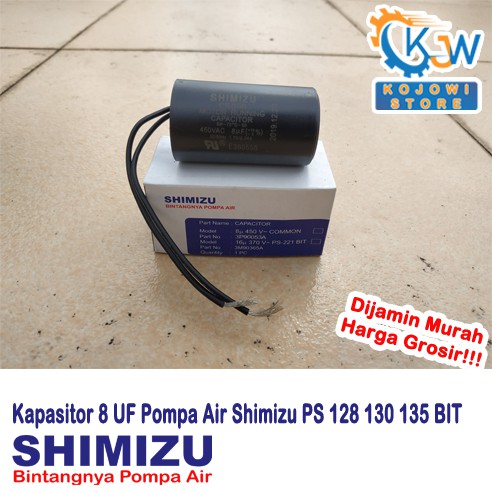Kapasitor Capasitor 8 UF Pompa Air Shimizu PS 128 130 135 BIT