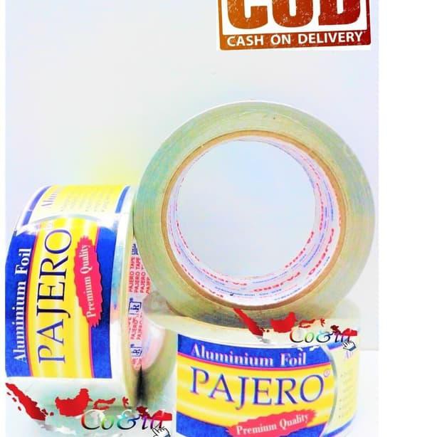 

ISOLASI ALUMUNIUM FOIL PAJERO / Tape Lakban Solasi TAHAN PANAS 48x25