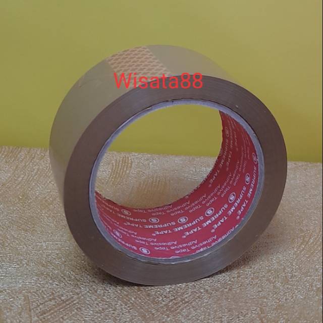 

LAKBAN COKLAT SUPREME 1 DUS ISI 12 SLOP = 72 ROLL 44 MM / 90 YARD TERMURAH