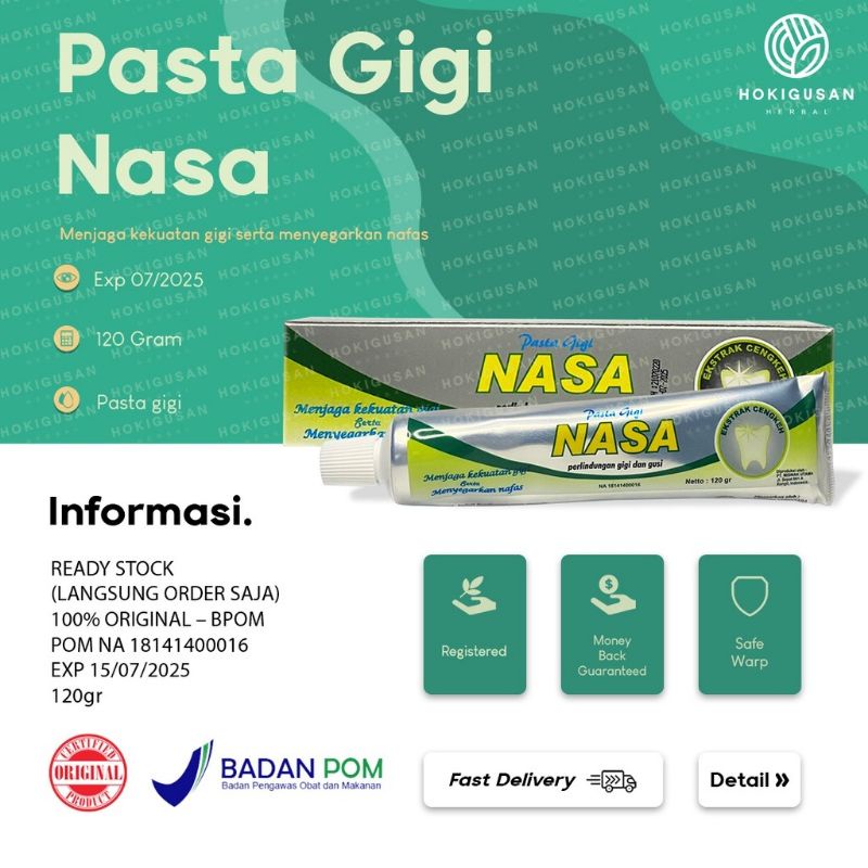 PASTA GIGI NASA PENGHILANG PLAK KARANG GIGI AMPUH