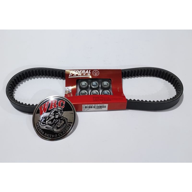 Paket V - Belt + Roller Van Belt + Roler Yamaha Mio M3 - Mio Z - Soul GT 125 Federal Parts