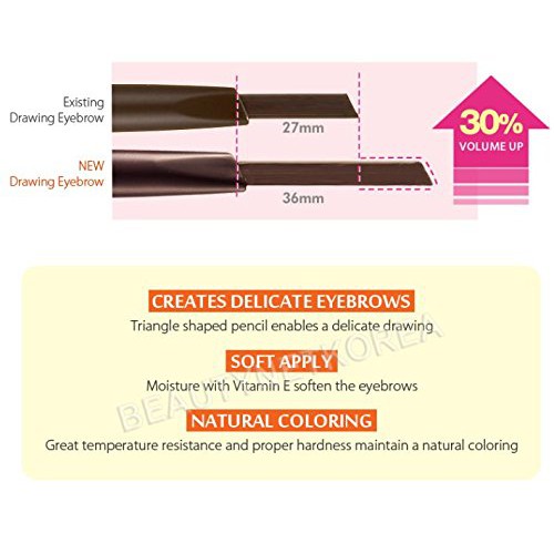 \ud83d\udc96KNY\ud83d\udc96ETUDE HOUSE NEW Drawing Eye Brow 0.25g [Size Up] / eyebrow Korea (warna1-7)  EtudeHouse