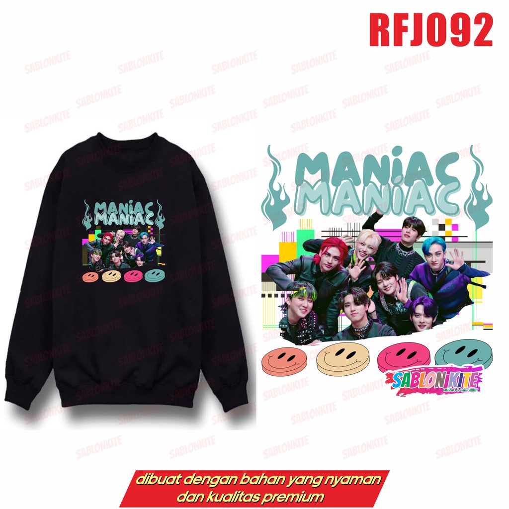 MURAH!!! SWEATER HOODIE STRAYKIDS MANIAC RFJ092 UNISEX