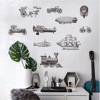  Stiker  Dinding  50x70cm Motif Karakter  Kendaraan Mobil 