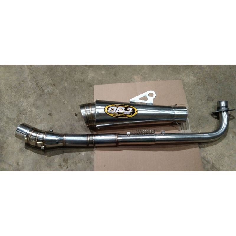 Knalpot Dpj Corong Jumbo Kompetisi Sarangan Setengah ngeter ngeter Grand Astrea C70 Jupiter z Revo