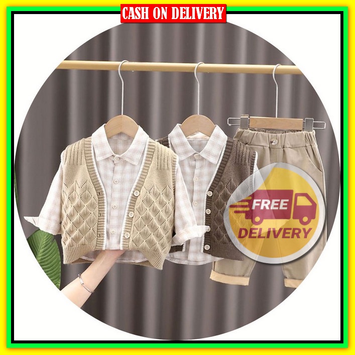 Setelan Sweater Little Bear/Sweater Anak Perempuan/Sweater Anak Laki Laki/Usia 6 Bulan-6 Tahun/Fashi