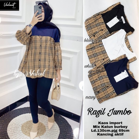 Atasan Tunik Jumbo Katun Stretch Motif Batik