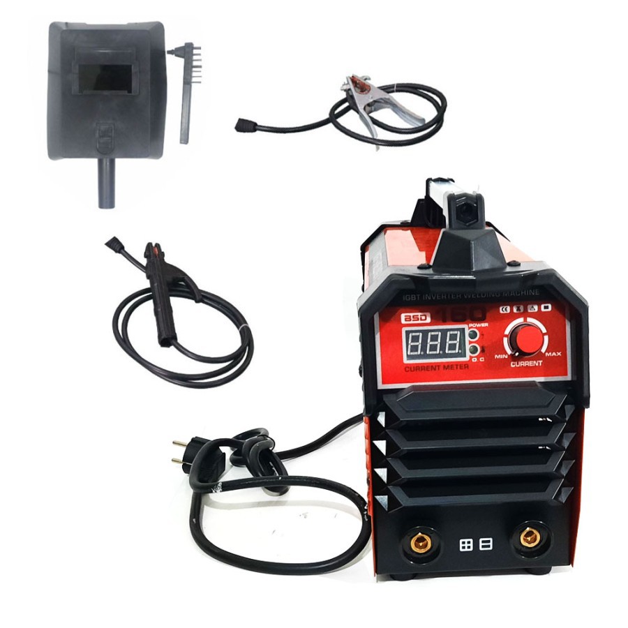 BENZ mesin las 160 ampere panel digital 900 watt body futuristic