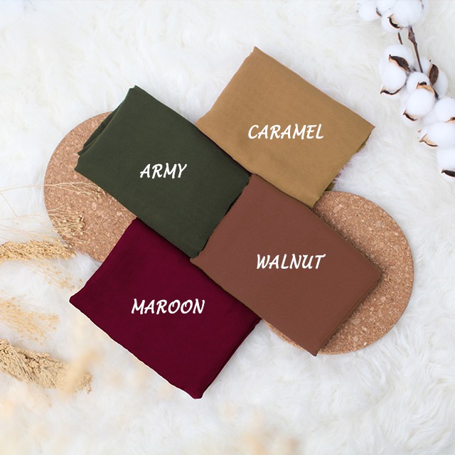 Hijab Segiempat Polycotton 115 x 115 Warna Part 1 Bella Square-5