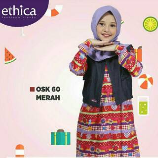 Gamis anak  baju  muslim anak  ethica osk 60 Shopee  Indonesia